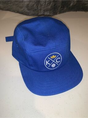 Retro Bunker KC Crown Royals Embroidered Blue Five-Panel Cap